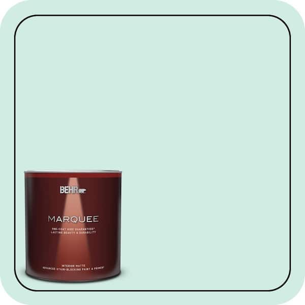 BEHR MARQUEE 1 qt. Home Decorators Collection #HDC-MD-19 Soft Mint Matte Interior Paint & Primer