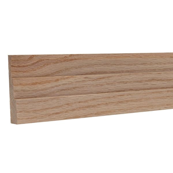 0.6875 in. D x 3.5 in. W x 92 in. L Unfinished Red Oak Wood Duncan Sawtooth Casing