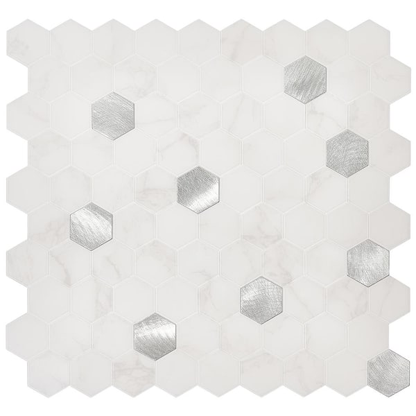 Art3dwallpanels 6 in. D x 3 in. W x 1/6 in. H Peel and Stick Glass  Backsplash Tile for Kitchen in White Subway Tile h16hd321P32 - The Home  Depot