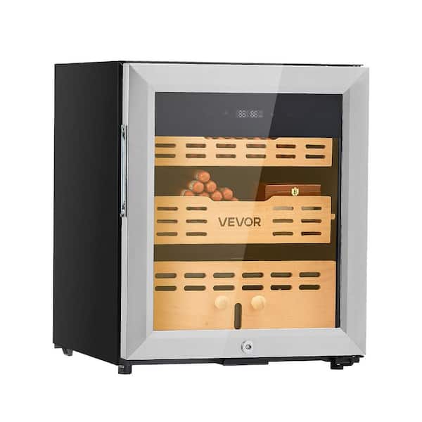 Electric Humidor, 50L, 300 Counts Electric Cigar Humidor Cabinet with Compressor Cooling, Constant Humidity 2 Layers