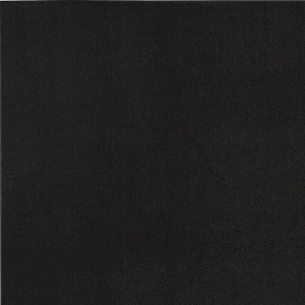 Black 8 ft. x 11 ft. Woven Abstract Polyester Rectangle Indoor/Outdoor Area Rug