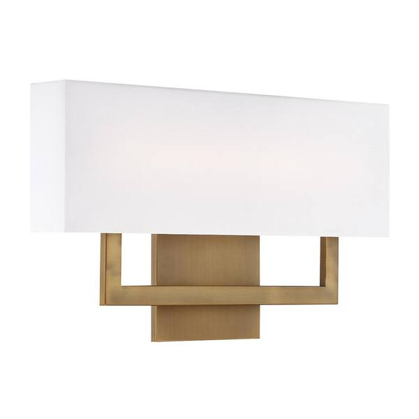 WAC Lighting Manhattan 22 in. Aged Brass LED Vanity Light Bar and Wall Sconce, 2700K