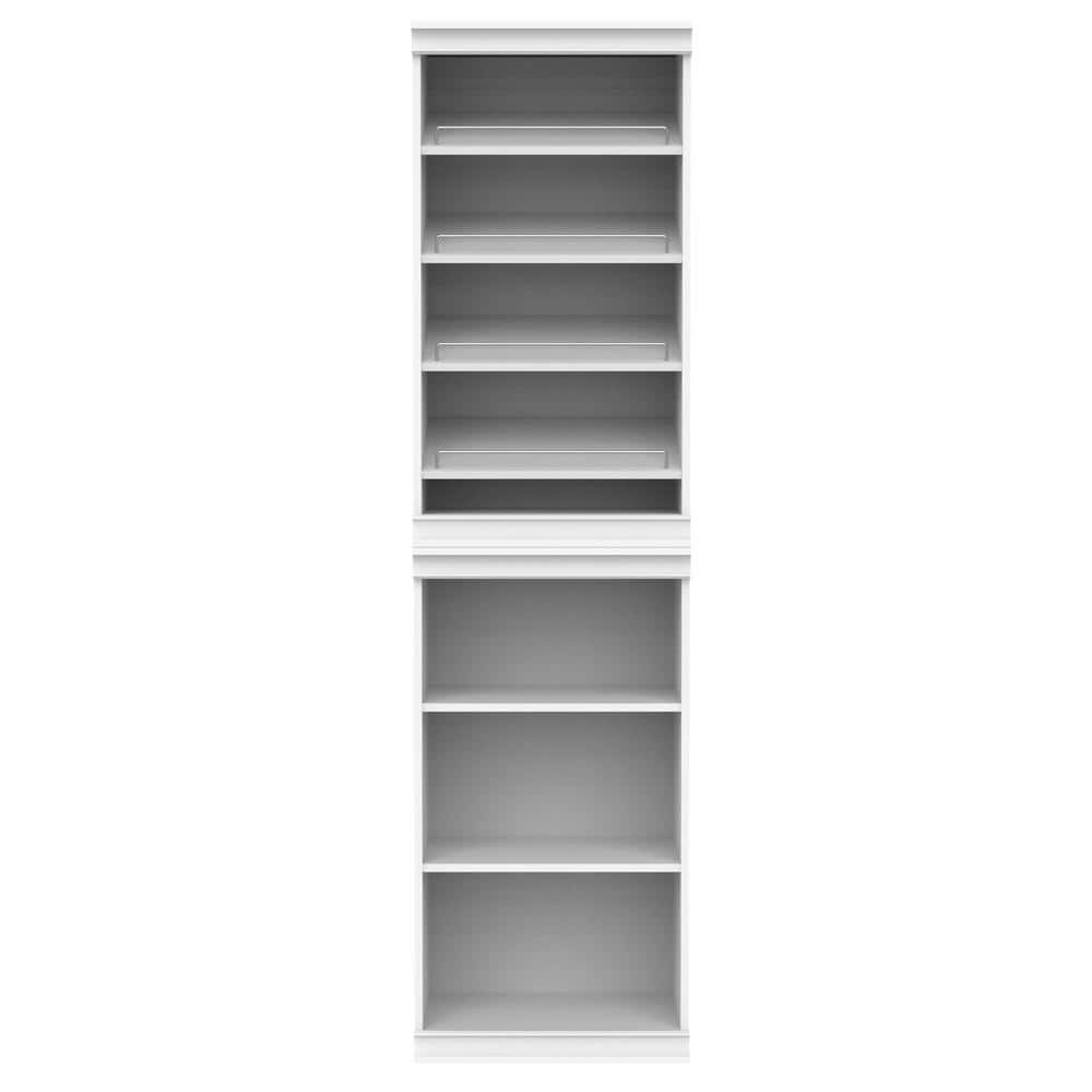 White Adjustable 7-Shelf Modular Closet Storage System