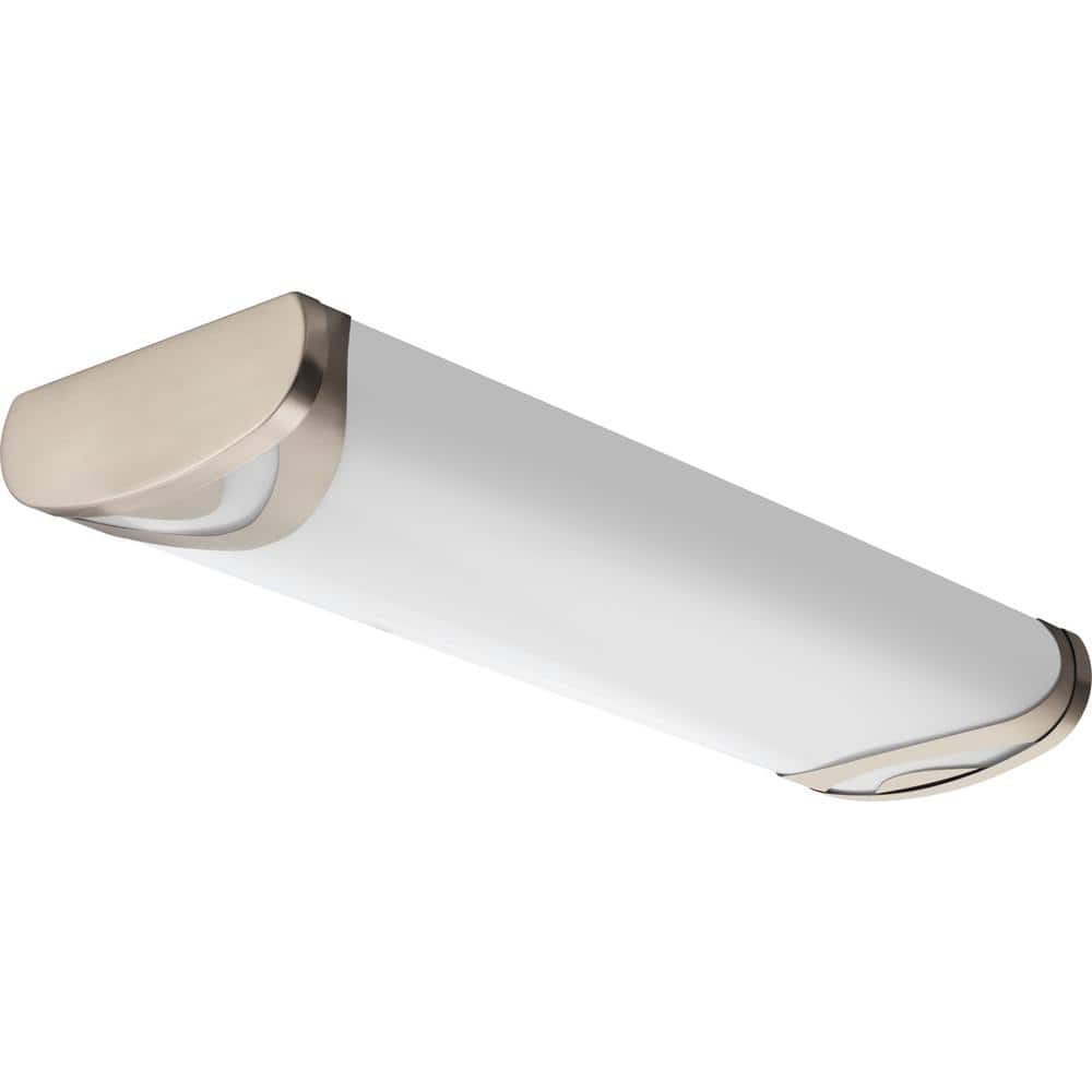 Boomerang 24" Brushed Nickel LED Linear Flush Mount Light