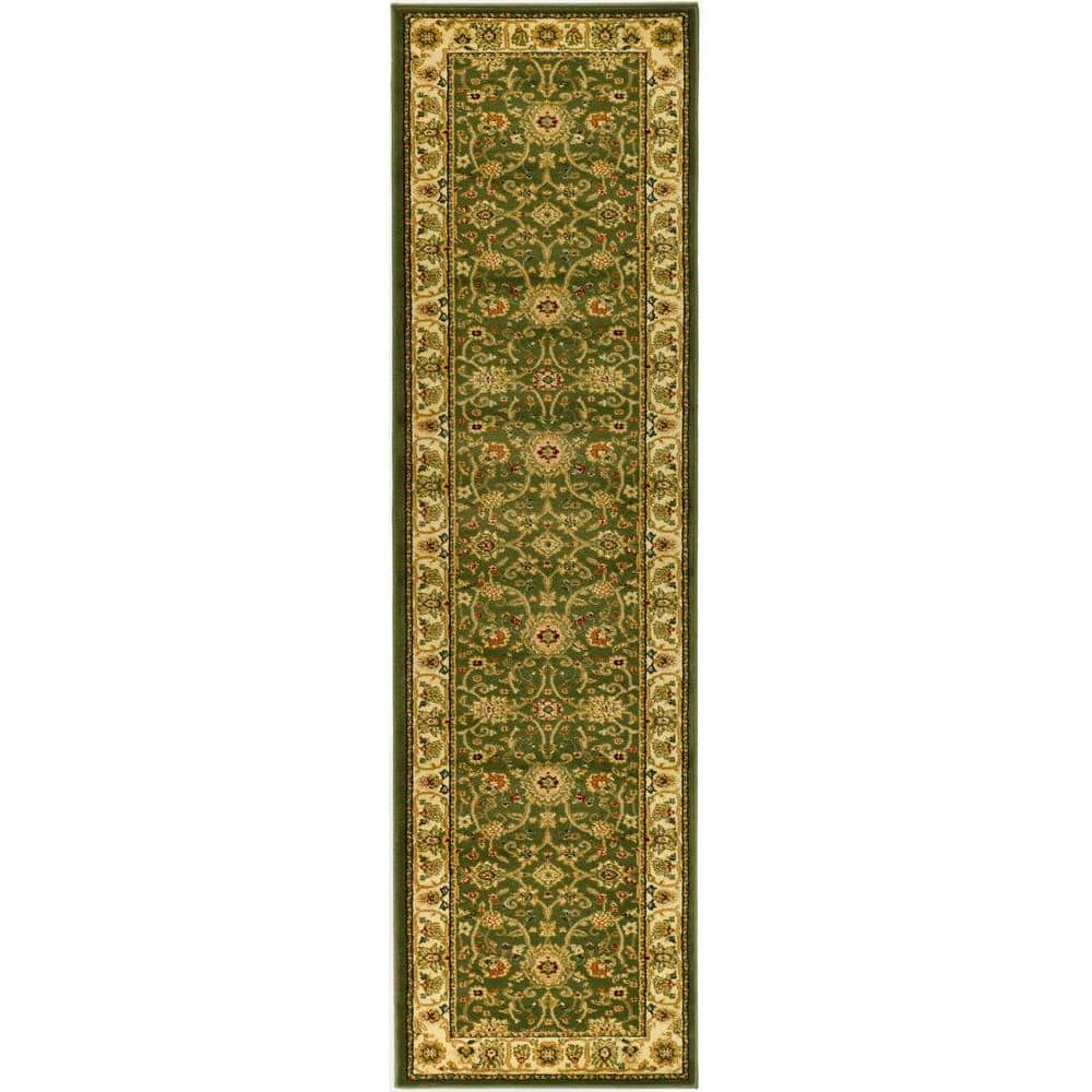 Lyndhurst Sage/Ivory 2 ft. x 20 ft. Border Floral Antique Runner Rug price history on PriceWatchPro