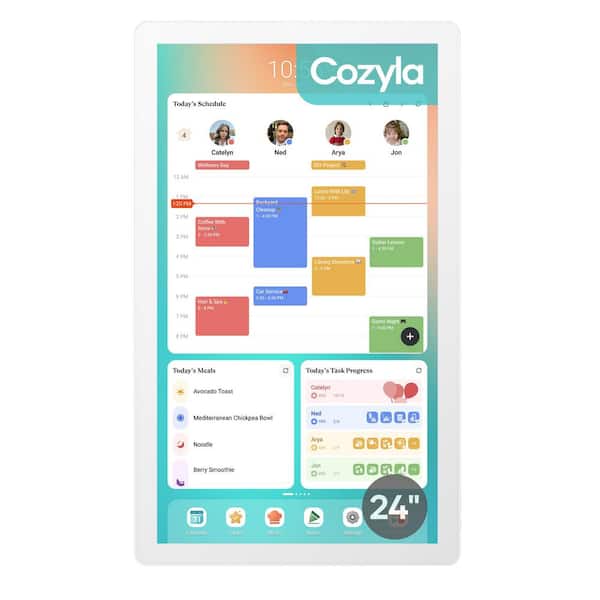 Calendar+ Gen2 24-in. FHD Digital Picture Frame, White