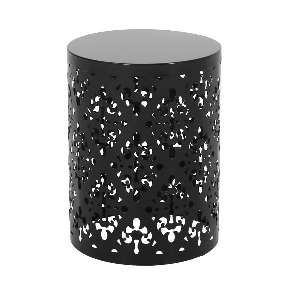 Black Metal Outdoor Side Table