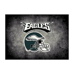 20.5 x 32.5 Philadelphia Eagles Retro Logo Football Shape Mat - Floor Rug  - Area Rug