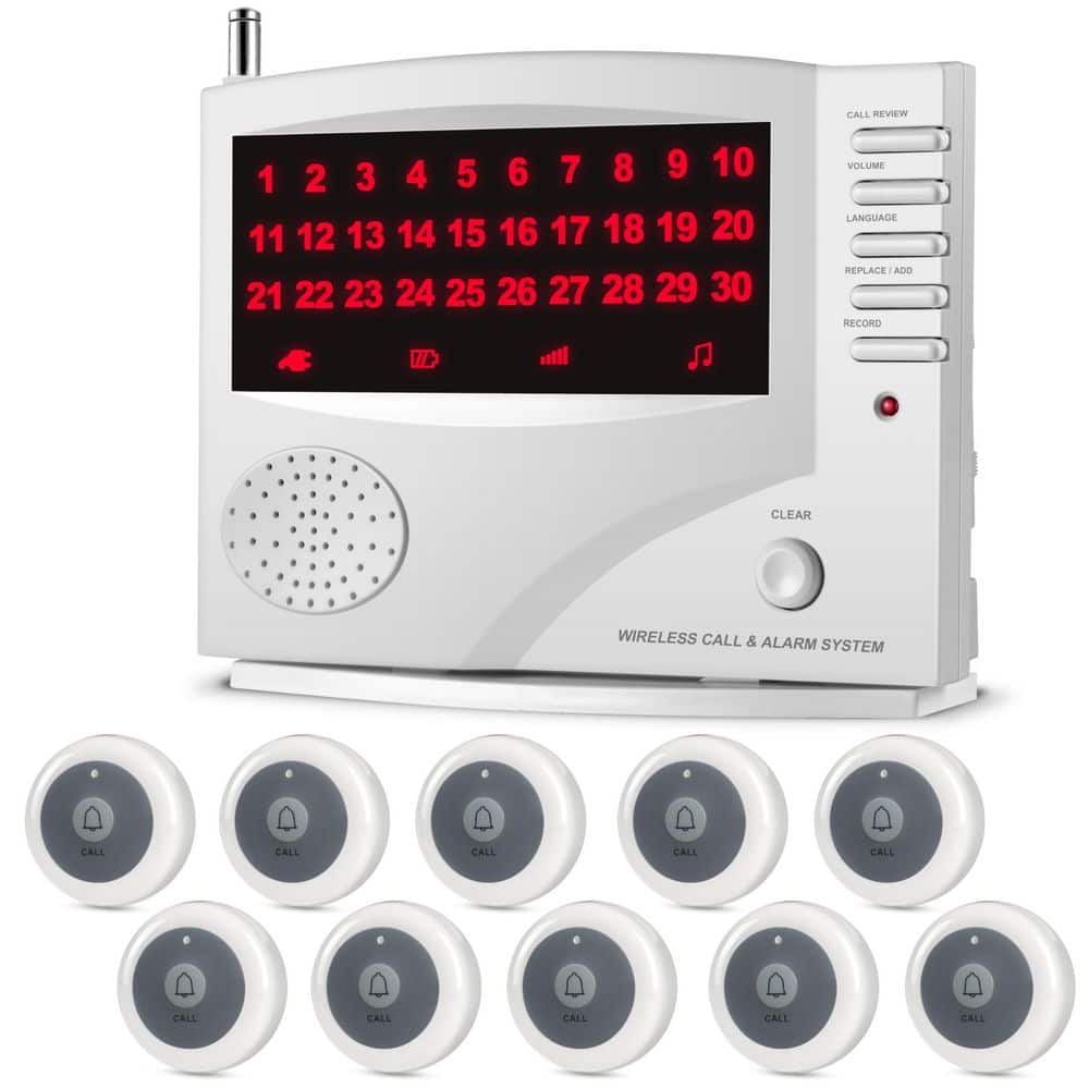 Wireless Calling System, 10 Waterproof Call Buttons with 1 Monitoring Unit, Caregiver Pager for Nurses Station price history on PriceWatchPro