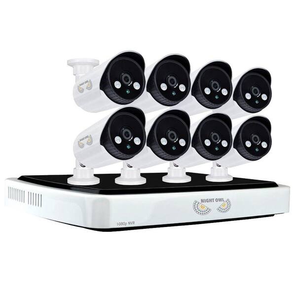 Night Owl 8-Channel Full 1080p 2TB Network Video Recorder surveillance System with 8 Night Vision HD IP Cameras