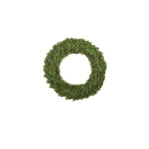 Santa's Workshop 30 in. Mixed Pine Artificial Wreath with Lights 14651 ...
