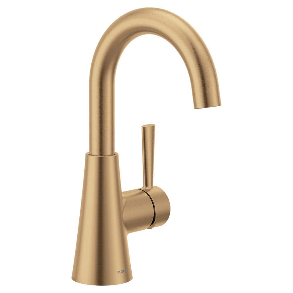 Bronzed Gold Modern Single Handle Bathroom Faucet