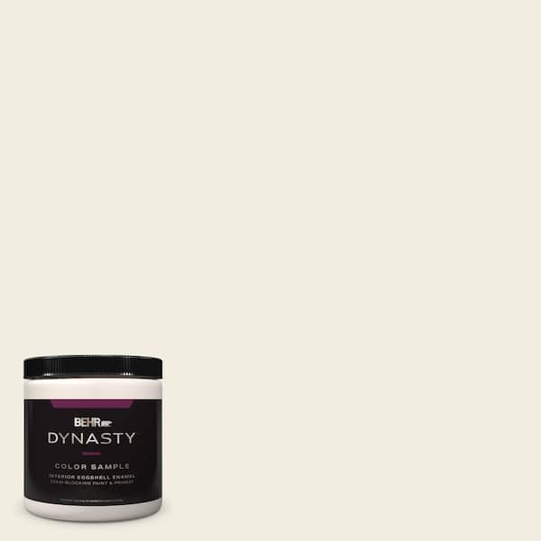 BEHR DYNASTY 8 oz. #12 Swiss Coffee Eggshell Enamel Stain-Blocking Interior Paint & Primer Sample