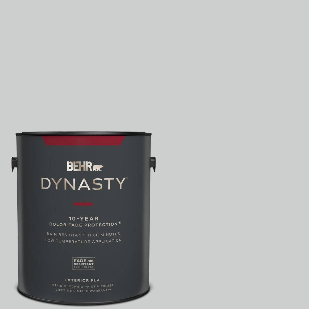 BEHR DYNASTY 1 gal. 760E2 Manhattan Mist Flat Exterior StainBlocking Paint and Primer 465001