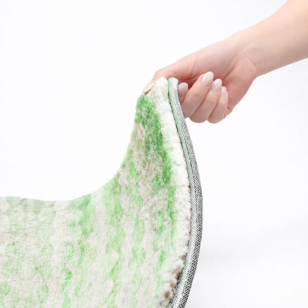 Dream Shag Premium Machine Washable Abstract ADS195 Green 10 ft. x 14 ft. Area Rug