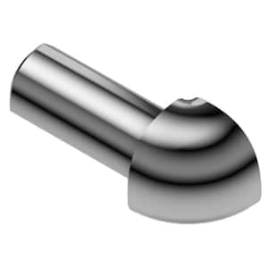 Rondec Aluminum with Stainless Steel Appearance 3/8 in. x 1 in. Metal 90 Degree Outside Corner