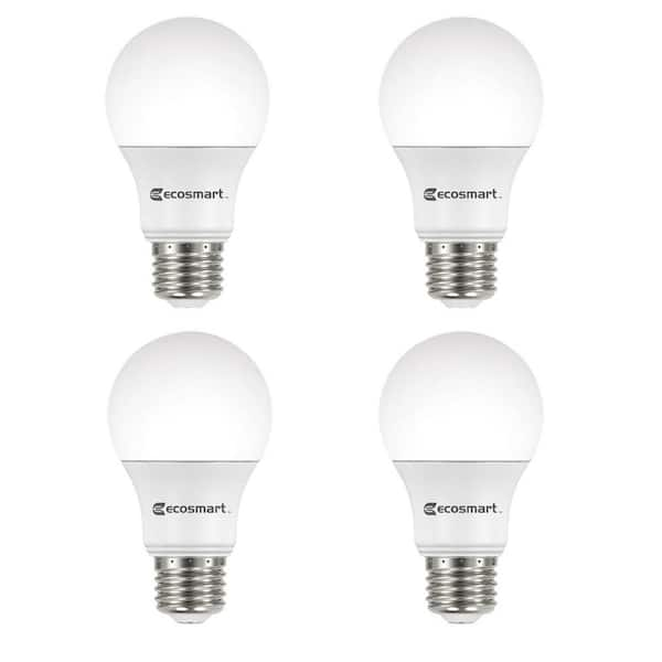 Licht gek geworden stel je voor 100-Watt Equivalent A19 Non-Dimmable LED Light Bulb Daylight (4-Pack)  A7A19A100WUL03 - The Home Depot