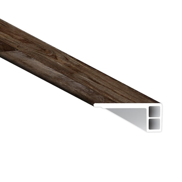 A&A Surfaces Driftwood 3/4 in. T x 1.77 in. W x 94 in. L Luxury Vinyl Flush Stair Nose Eased-Edge Molding