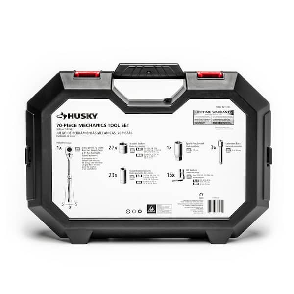 Husky 3/8 in. Drive Mechanics Tool Set (70-Piece) H70MTS3D