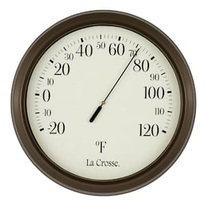 8 in. Round Dial Analog Thermometer
