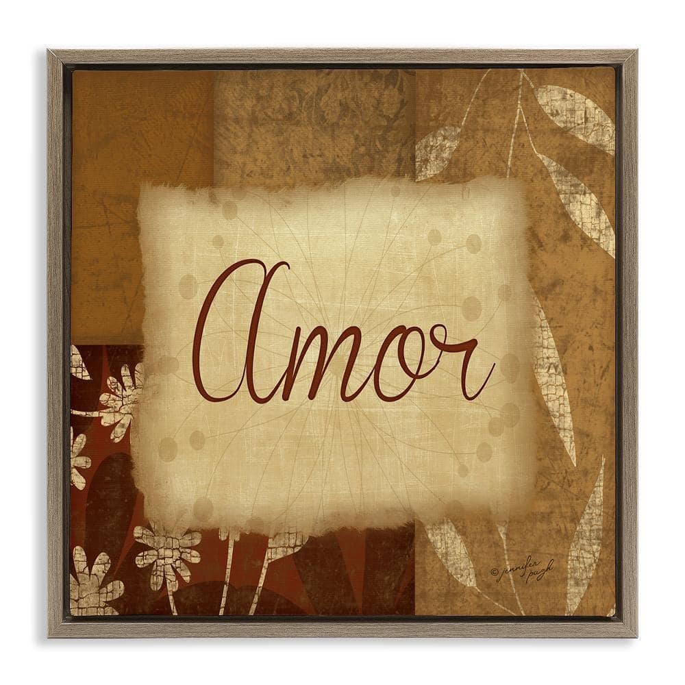 Stupell Industries Love Phrase Traditional by Jennifer Pugh Brown ...
