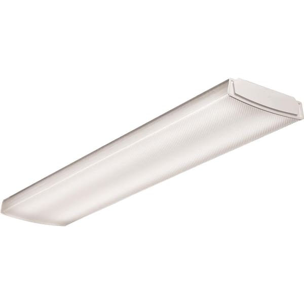 Lithonia Lighting Contractor Select LBL4 Series 4 ft. 4253 Lumens  Integrated LED Dimmable Cool White Curved-Basket Wraparound, 4000K LBL4  LP840 - The Home Depot