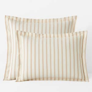 Narrow Stripe T200 Yarn Dyed Cotton Percale Sham