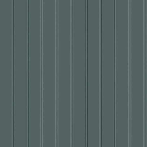 Tempaper Teal Green Beadboard Vinyl Peel and Stick Removable Wallpaper Sample