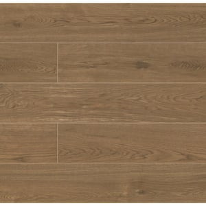 Take Home Tile Sample - Cabana Honey 9 in. x 9 in. Matte Wood Look Porcelain Floor and Wall Tile