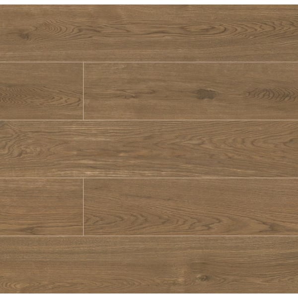 MSI Solana Caramel 9 in. x 47 in. Matte Wood Look Porcelain Floor and Wall Tile (712.32 sq. ft./Pallet)