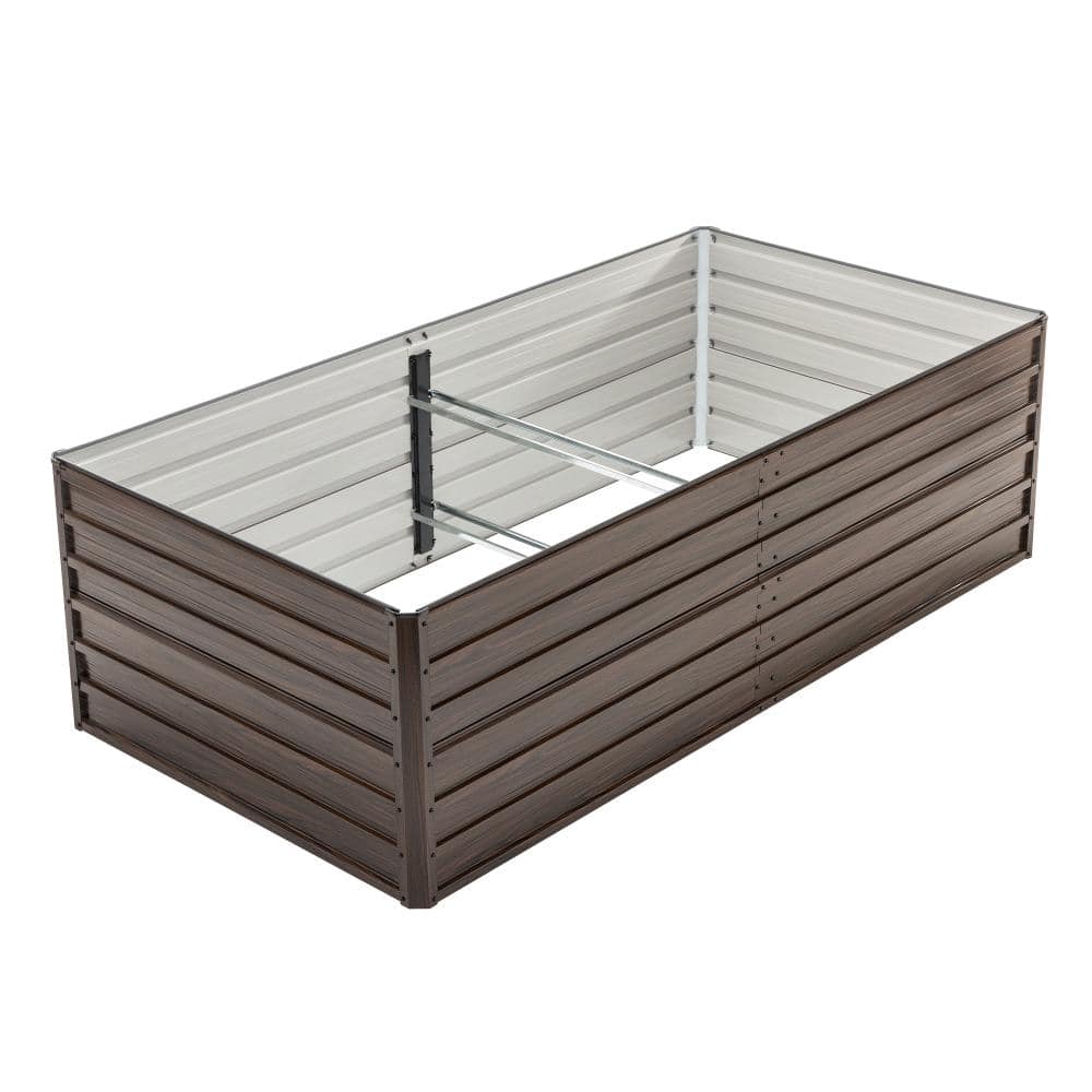 86.3 in. x 44.1 in. x 25 in.Metal Raised Garden Bed Outdoor Reinforced Galvanized Rustproof Colored Metal Planter Boxes price history on PriceWatchPro