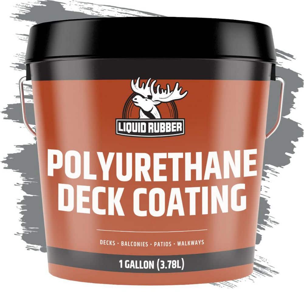 Smooth Polyurethane Deck Coating, Stone Gray, 1 Gal.