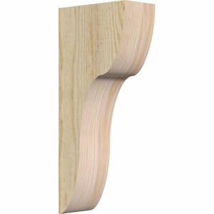 6 in. x 12 in. x 28 in. Douglas Fir Carmel Rough Sawn Corbel