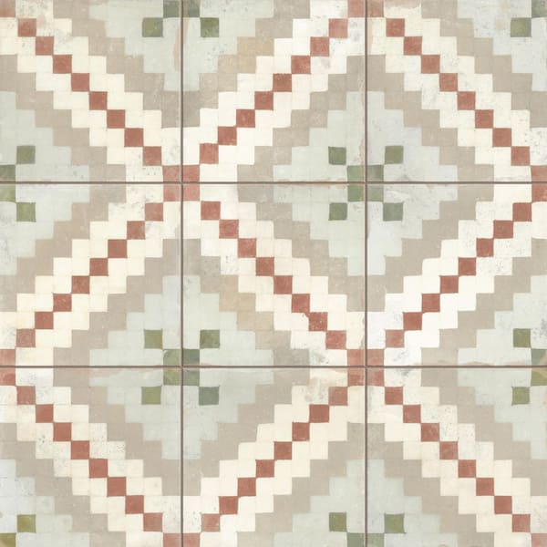 Merola Tile Kings Valentia Ruzafa 9 in. x 9 in. Porcelain Floor and Wall Tile (7.15 sq. ft. /Case)