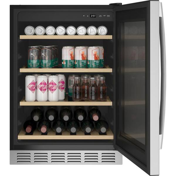 ge profile wine and beverage cooler