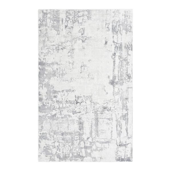Solo Rugs Blush Handmade Gray 10 ft. x 14 ft. Area Rug