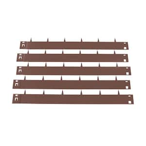 39 in. x 3 in. x 0.071 in. Brown Steel Landscape Edging Garden Yard Path Lawn Edging Border Fence (5-Pieces)