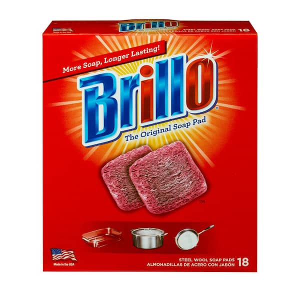 Brillo Steel Wool Soap Pad (18-Count Case of 12)