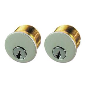 Aluminum Double Brass Mortise Cylinder