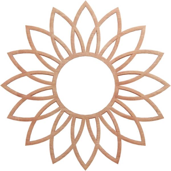 0.375 in. x 5.625 in. x 16 in. Wood Medallion Moulding