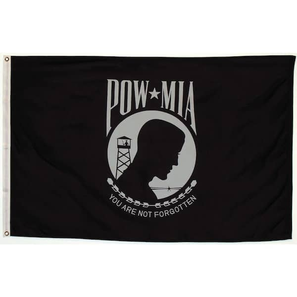 Seasonal Designs 3 ft. x 5 ft. POW MIA Flag POW200 - The Home Depot