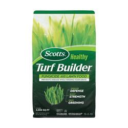 Scotts Healthy Turf Builder Fungicide and Lawn Food, 13.7 lb. 2-in-1 Fungicide and Fertilizer Prevent Disease While Feeding