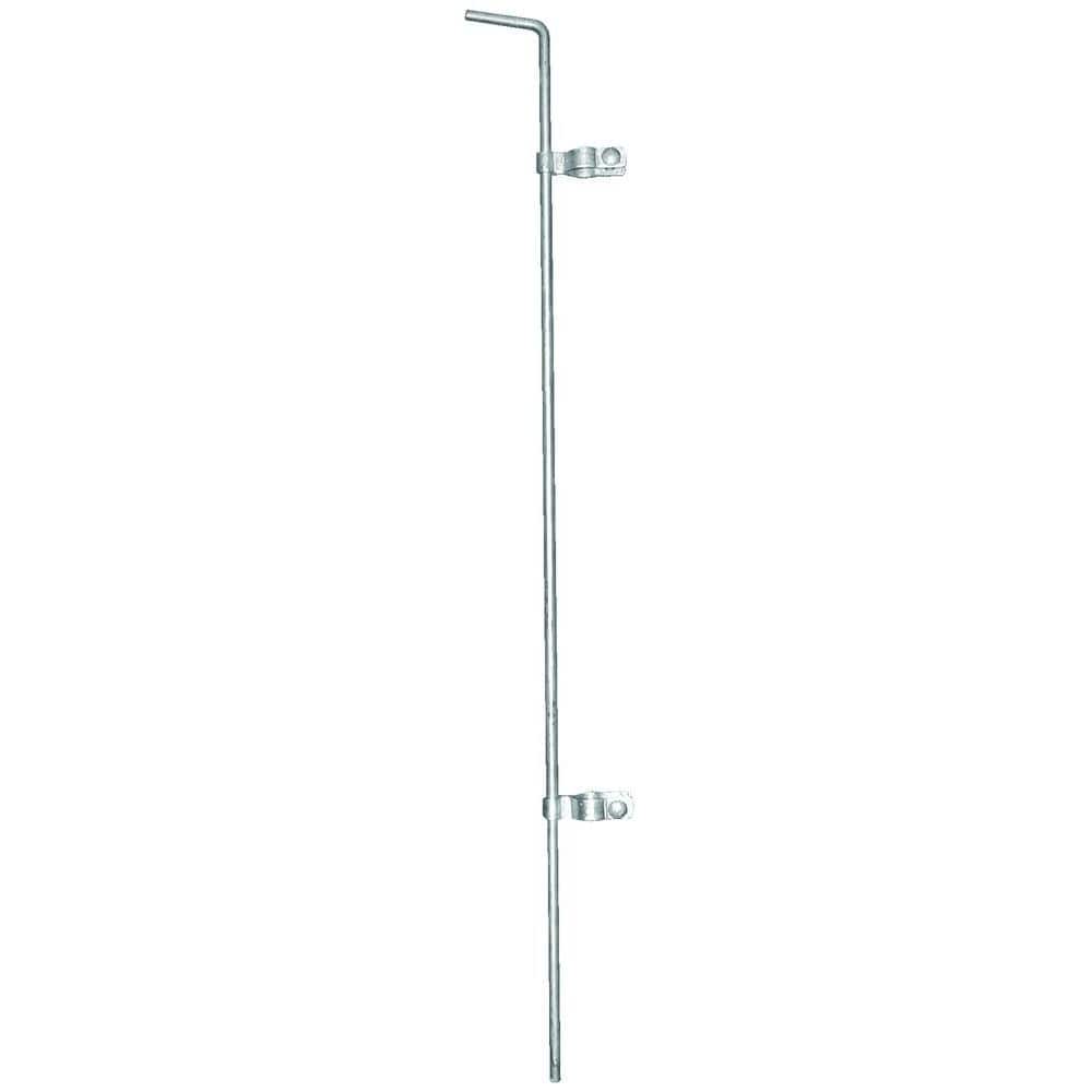 36 in. Galvanized Steel Chain Link Fence Cane Bolt Assembly