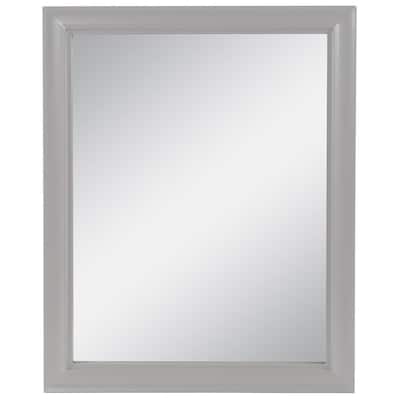 Candlesby 22 in. W x 27 in. H Wood Framed Wall Mirror in Sterling Gray
