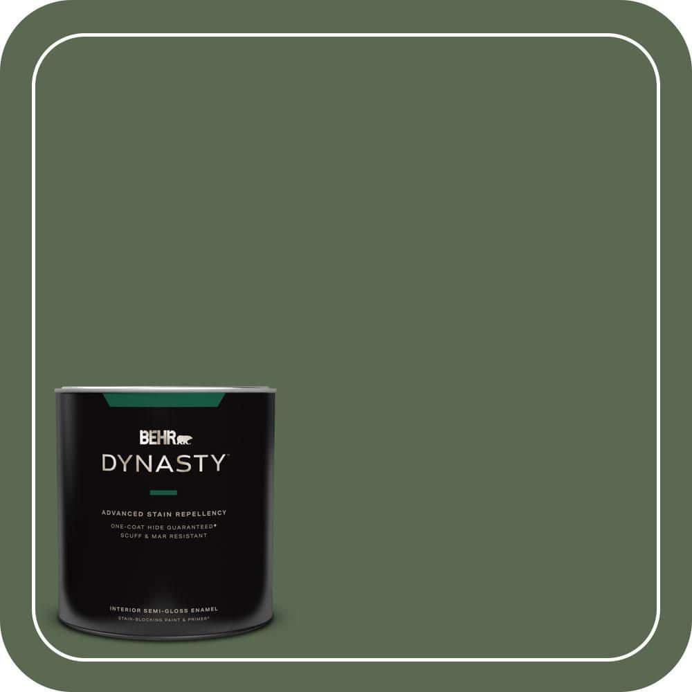 1 qt. #S390-7 Trailing Vine One-Coat Hide Semi-Gloss Enamel Interior Stain-Blocking Paint and Primer price history on PriceWatchPro