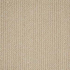 Panorama Tweed - Camel - Brown 12 ft. 36 oz. Wool Loop Installed Carpet