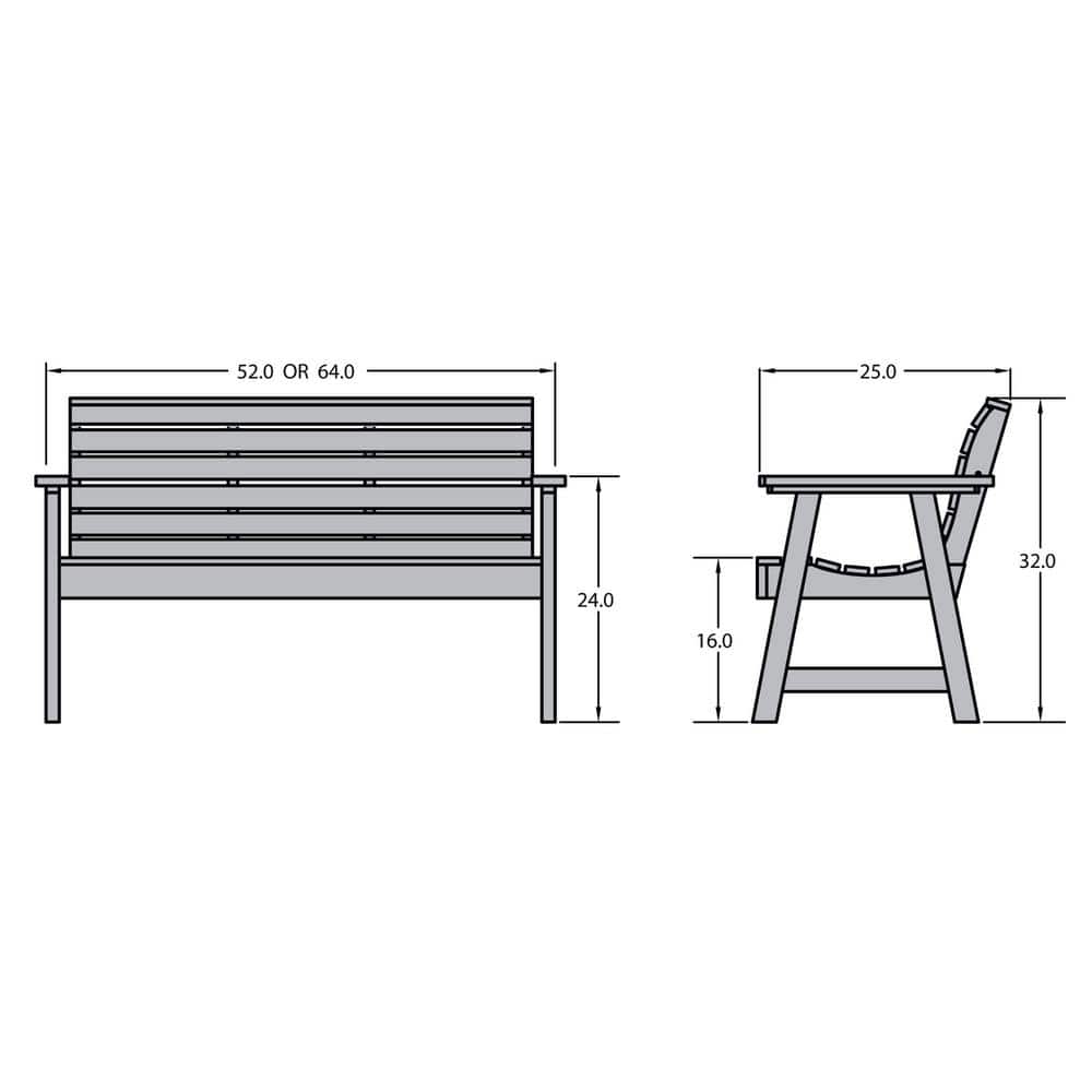 Coastal Teak Weatherly 4ft Outdoor Garden Bench