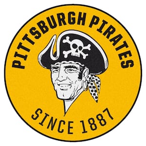 Pittsburgh Pirates Yellow 2 ft. x 2 ft. Round Area Rug