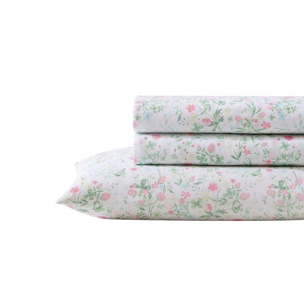 Laura Ashley, Bedding, Laura Ashley Bramble Berry Twin Flat And Fitted  Sheet Set No Pillowcase