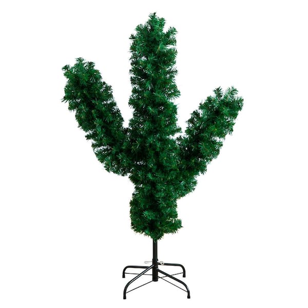 Nearly Natural 4 ft. Artificial Cactus Christmas Tree